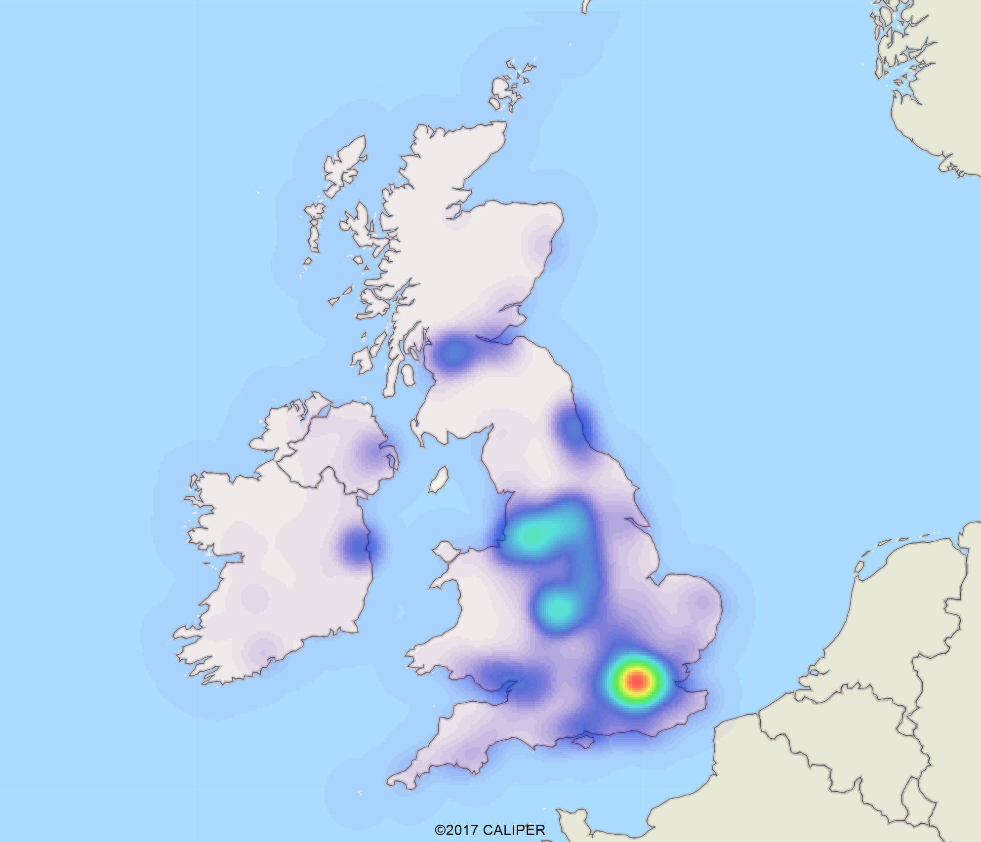Aricia Update - HS2 - Northern Powerhouse - Maptitude - Mapping - GIS - demographics - heatmap